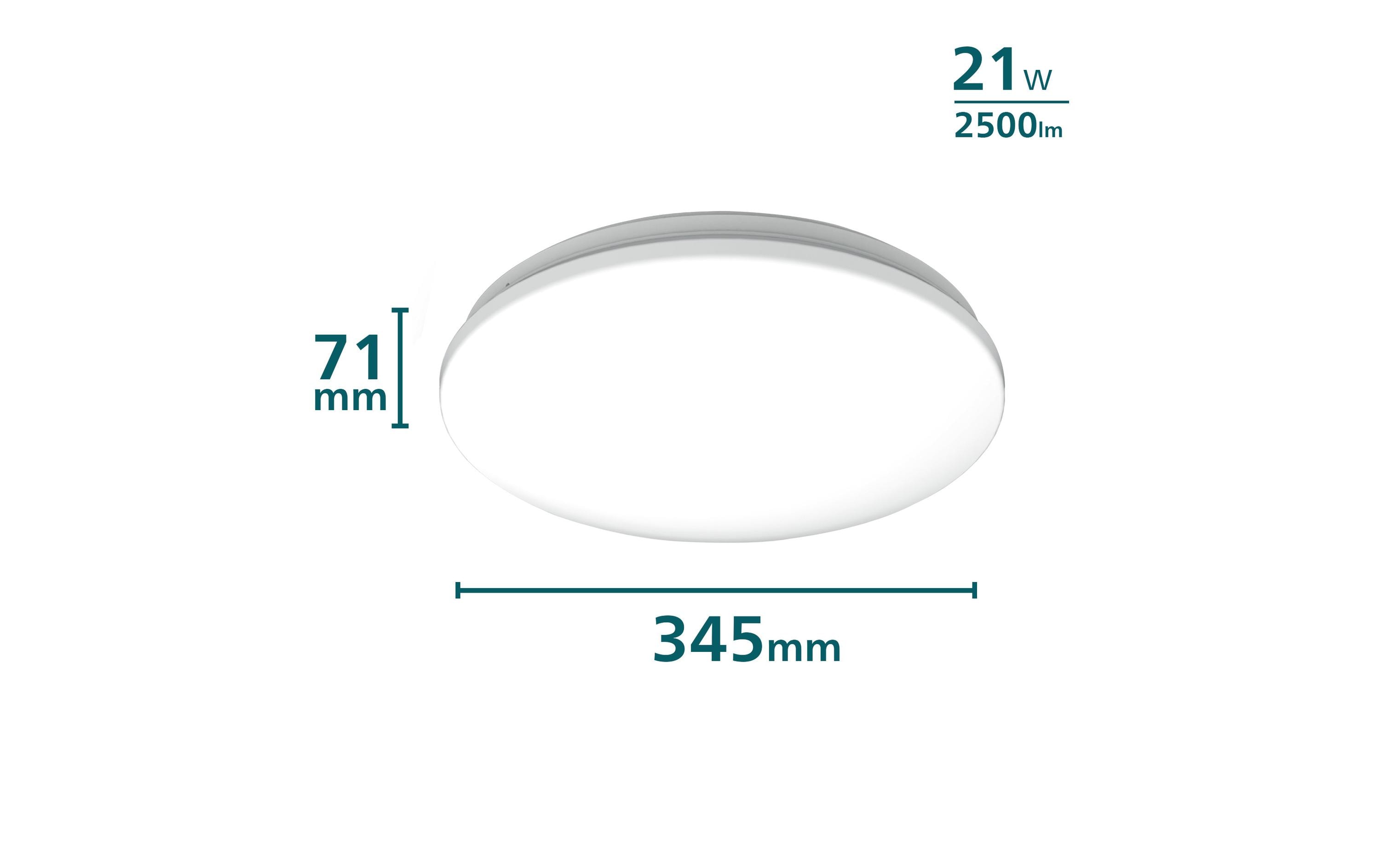 1787775_2 - Mediatech Philips Deckenleuchte Acuna 21W, Bewegungssensor, 2700K, 2500 LM ws