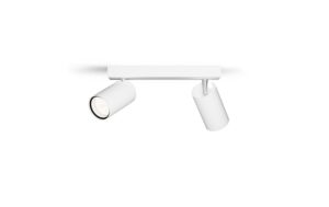 Philips 2er Spot Idris 5W GU10, IP44, ws, ohne Leuchtmittel