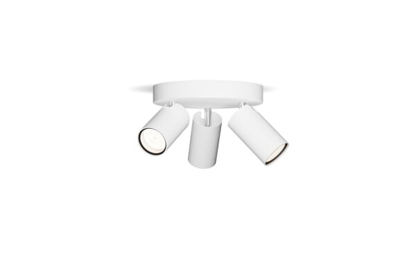 1787783 - Mediatech Philips 3er Spot Idris 5W GU10, IP44, rund, ws, ohne Leuchtmittel