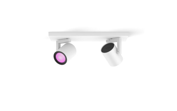 1787993 - Mediatech Philips Hue White & Col. amb. argenta 2 flg. weiss 2x350lm