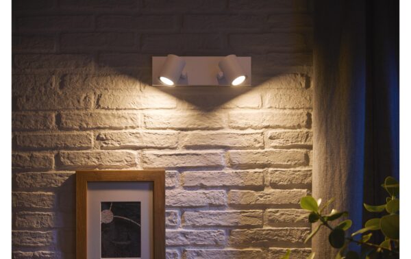 1787993_7 - Mediatech Philips Hue White & Col. amb. argenta 2 flg. weiss 2x350lm