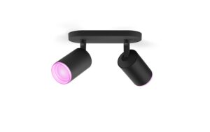 Philips Hue White & Col. amb. Fugato 2 flg. schwarz 2x350lm