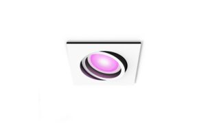 1788010 - Mediatech Philips Hue White & Col. amb. Centura Einbauspot eckig weiss 350lm