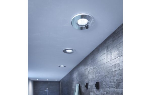 Philips Hue White amb. adore Deckenspot rund silber 3x350lm inkl. Dimmschalter