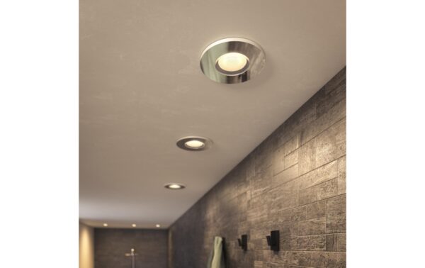 Philips Hue White amb. adore Deckenspot rund silber 3x350lm inkl. Dimmschalter