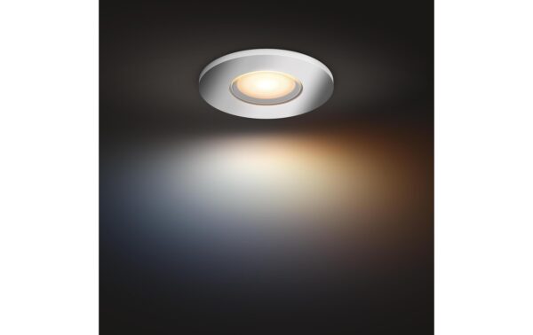 Philips Hue White amb. adore Deckenspot rund silber 3x350lm inkl. Dimmschalter