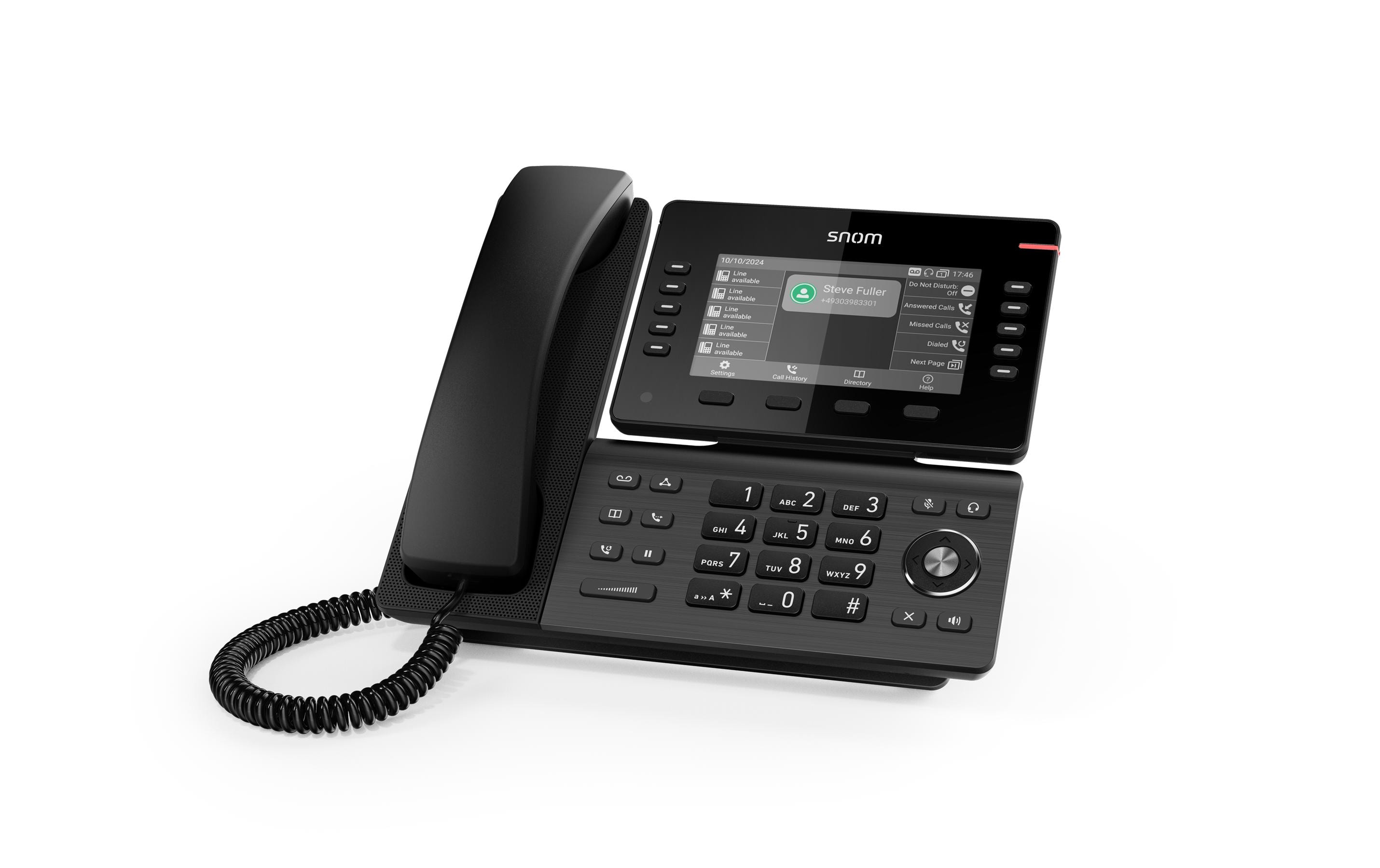 1790286_1 - Mediatech Snom D815W Schwarz SIP-Tischtelefon, Dual-Band Wi-Fi