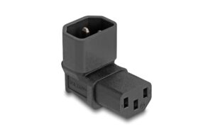 Delock Netzadapter IEC60320 C14-C13 Stecker / Buchse, 10A, 90 grad gewinkelt kaufen Schweiz | Mediatech.ch