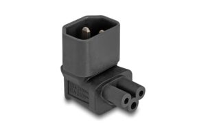 Delock Netzadapter IEC60320 C14-C5 Stecker / Buchse, 2.5A, 90 grad gewinkelt