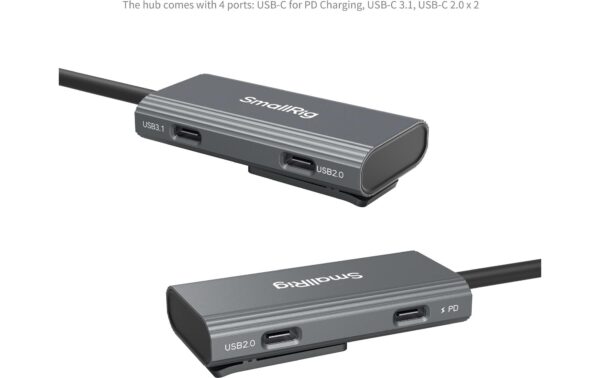 SmallRig 4-in-1 USB-C Hub PD 100W / USB-C 3.1 / USB-C 2.0
