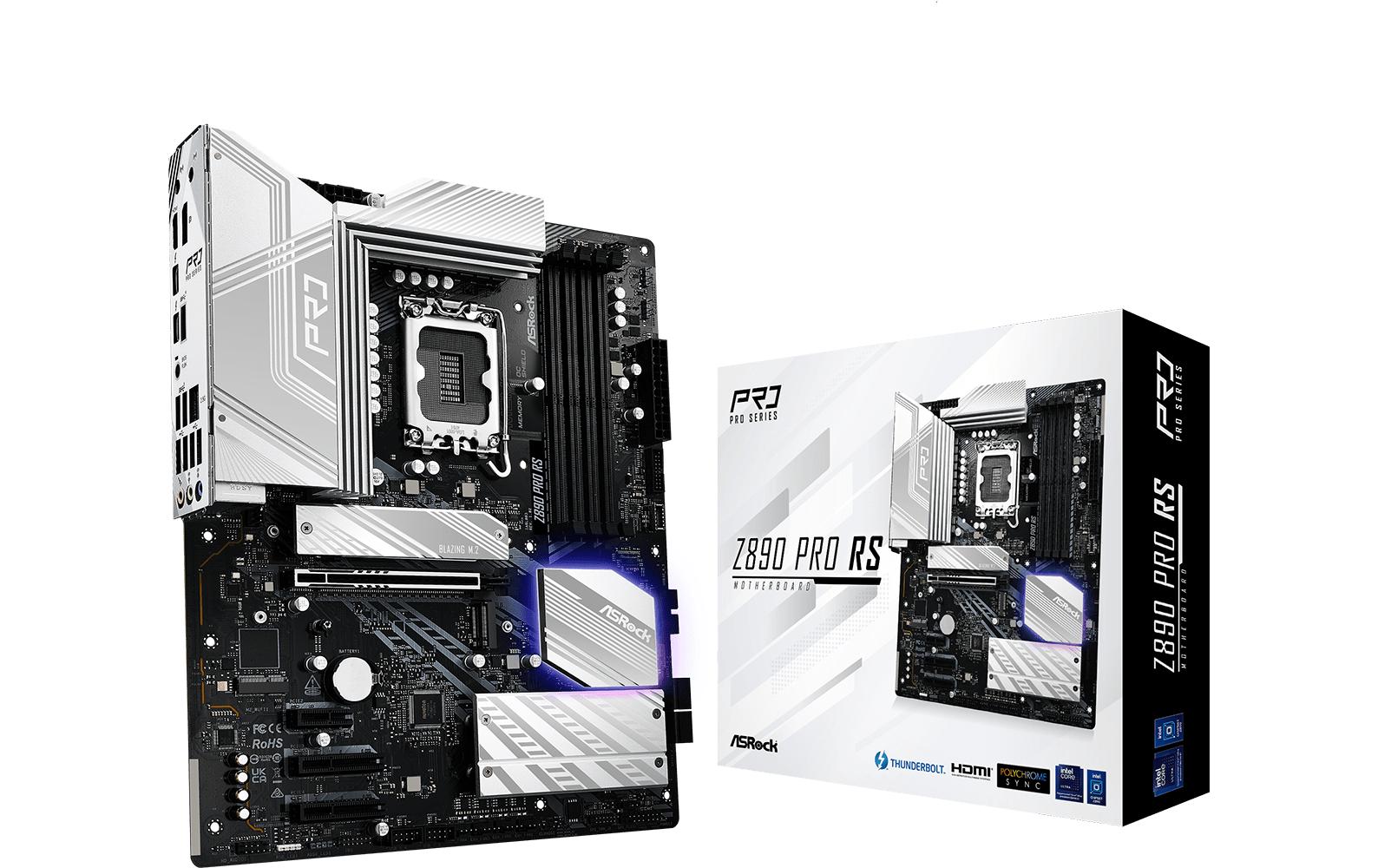 ASRock Z890 PRO RS, ATX Intel Z890, LGA1851, 4x DDR5, 1x PCI-E 5.0