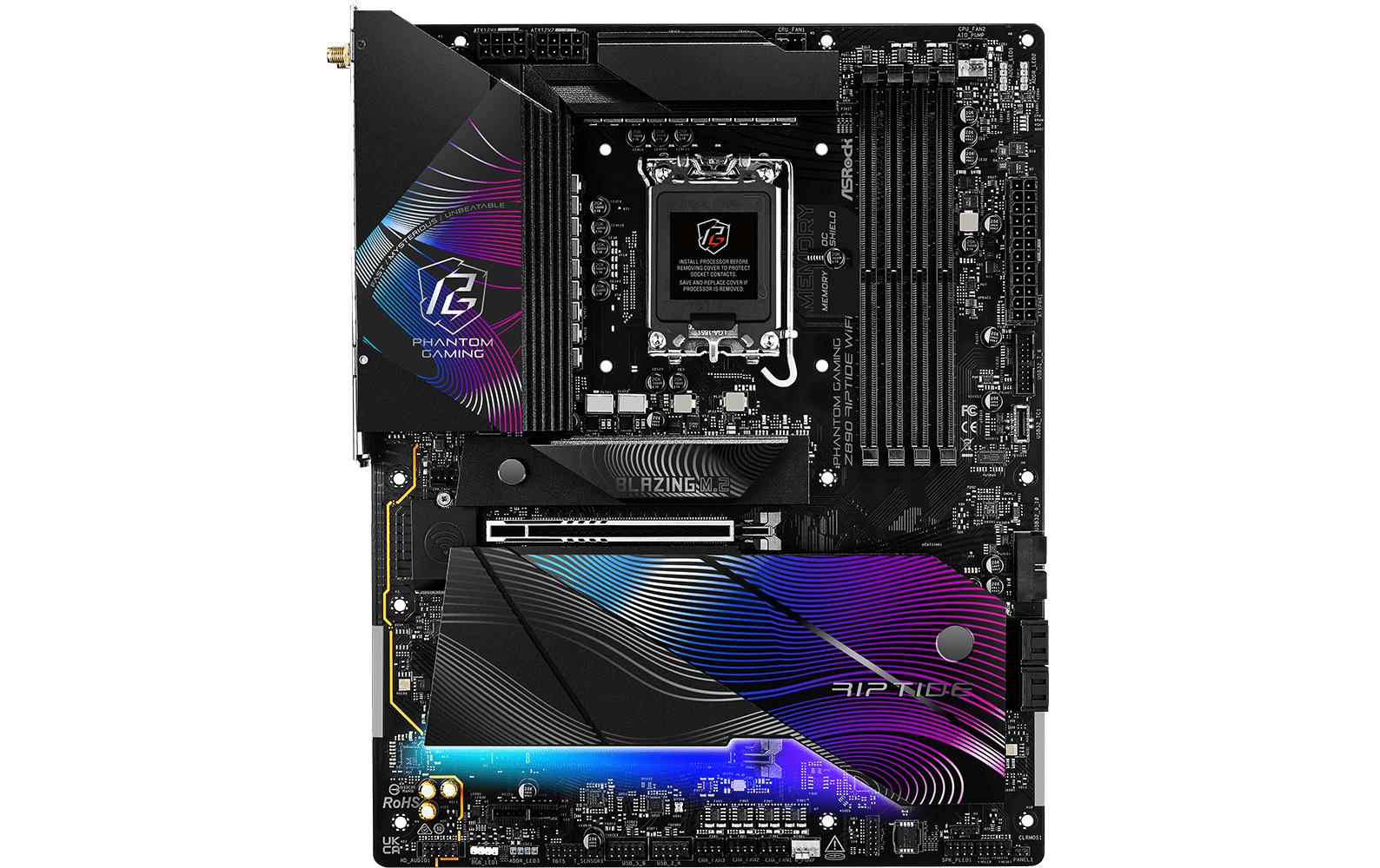 1793862_2 - Mediatech ASRock Z890 RIPTIDE WIFI, ATX Intel Z890, LGA1851, 4x DDR5, 1x PCI-E 5.0