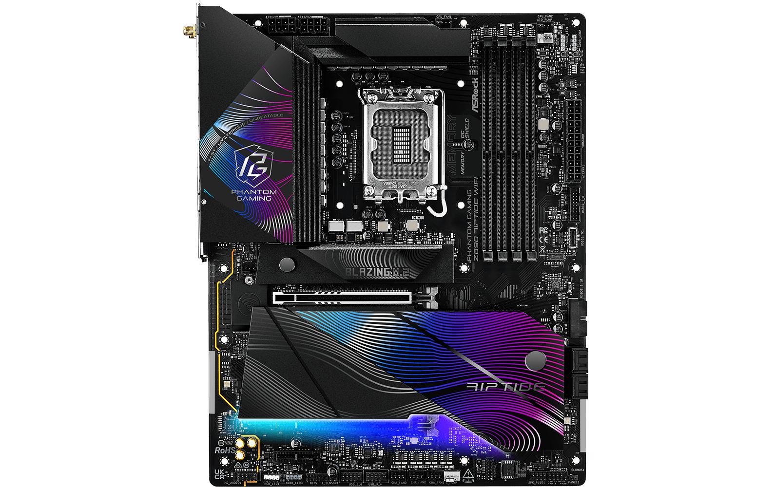 1793862_3 - Mediatech ASRock Z890 RIPTIDE WIFI, ATX Intel Z890, LGA1851, 4x DDR5, 1x PCI-E 5.0