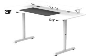 1796230 - Mediatech Ultradesk Higlander XXL Gaming Table Weiss, höhenverstellbar, inkl. 2 Regalen kaufen Schweiz | Mediatech.ch