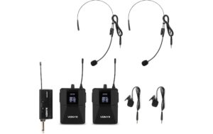 Vonyx WM552B Dual InEar Bodypack Set UHF