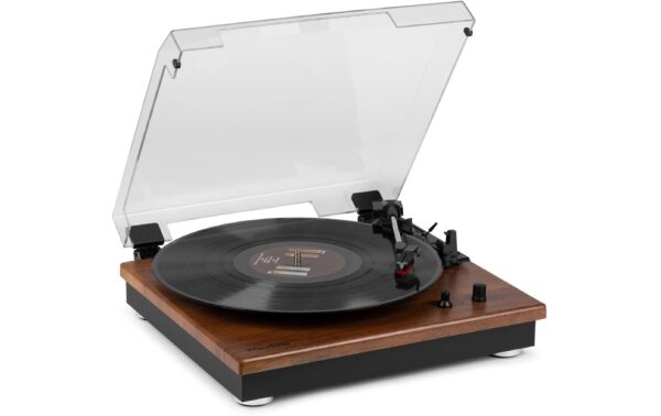 Audizio RP112L Plattenspieler mit Bluetooth, Holzoptik
