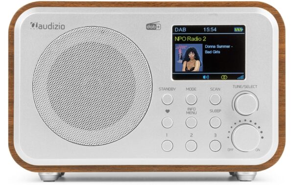 Audizio MilanSL DAB+ Radio mit BT u. FM, silber