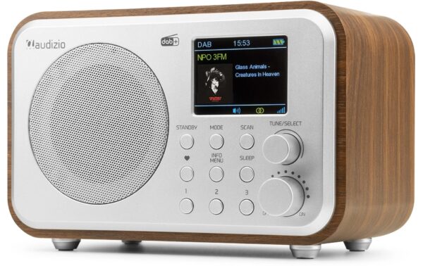 Audizio MilanSL DAB+ Radio mit BT u. FM, silber