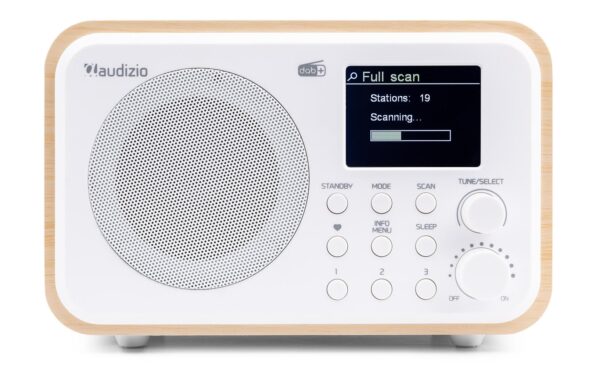 Audizio MilanSL DAB+ Radio mit BT u. FM, silber