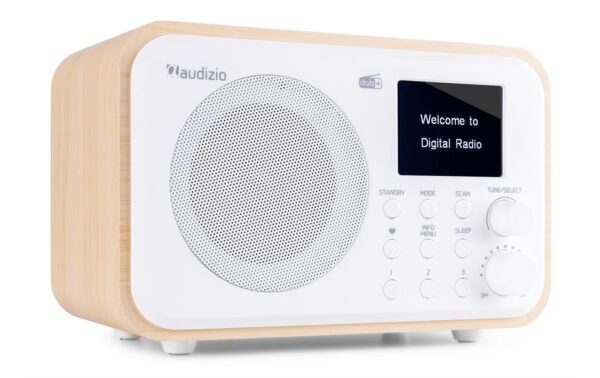 Audizio MilanSL DAB+ Radio mit BT u. FM, silber