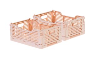 COCON Klappbox faltbar S, Set à 2 Stk. pastell rosa, 22x15x9 cm, PP
