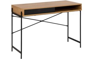 AC Design Bürotisch Angus schwarz braun 110x50x75 cm (LxBxH) Wildeiche kaufen Schweiz | Mediatech.ch