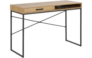 AC Design Bürotisch Seaford schwarz braun 110x45x75 cm (LxBxH) Wildeiche kaufen Schweiz | Mediatech.ch