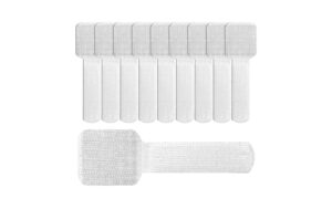 Label-the-cable Klettkabelhalter WALL STRAP weiss, 9 cm, 10 Stück