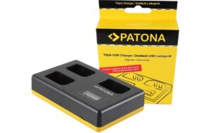 PATONA USB Triple Ladegerät f. Sony NP-FW50