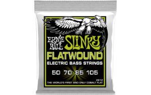 Ernie Ball 2812 Slinky Flatwound E-Bass Saitensatz, Regular 50-105,