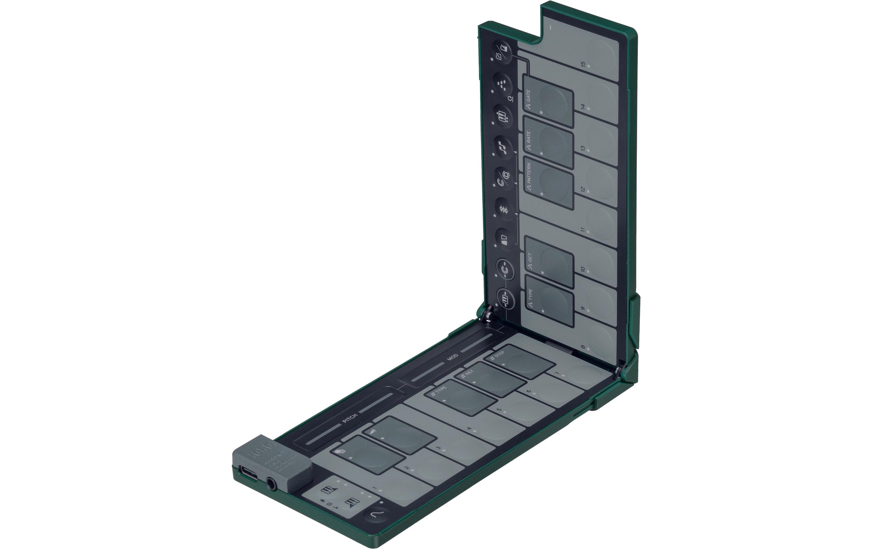 1813458_1 - Mediatech Korg nanoKEY Fold Alpine Green Ltd. USB-Controller, 25 Tasten, grün, faltbar