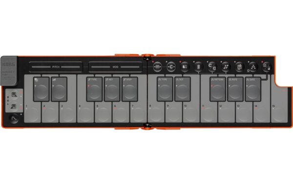 Korg nanoKEY Fold Lava Orange Ltd. USB-Controller, 25 Tasten, orange, faltbar