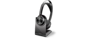 Poly Voyager Focus 2, UC, USB-C-C, Base Headset with Base USB-C + USB-C/A Adapter
