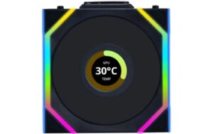 Gehäuselüfter Lian Li 12SLLCD1W1B 120x120x25mm, LCD, ARGB PWM, Schwarz kaufen Schweiz | Mediatech.ch