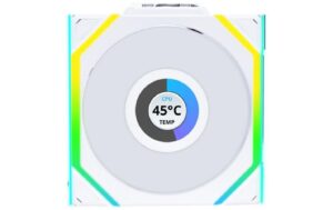Gehäuselüfter Lian Li 12RSLLCD1W1W 120x120x25mm, LCD, ARGB PWM, Weiss kaufen Schweiz | Mediatech.ch