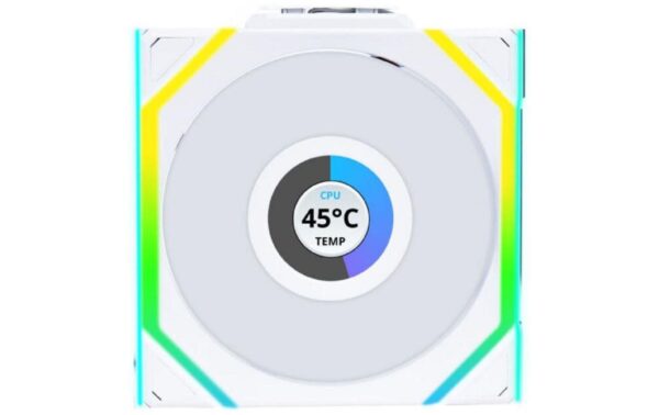 Gehäuselüfter Lian Li 12RSLLCD1W1W 120x120x25mm, LCD, ARGB PWM, Weiss kaufen Schweiz | Mediatech.ch