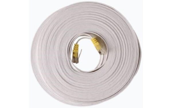 1816463 - Mediatech Swisscom HF Kabel CAT6a Ethernet 15m, flach, weiss