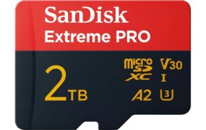 SanDisk microSDXC Card Extreme Pro 2TB Lesen 250MB/s, Schr. 150MB/s, inkl. Adapter kaufen Schweiz | Mediatech.ch