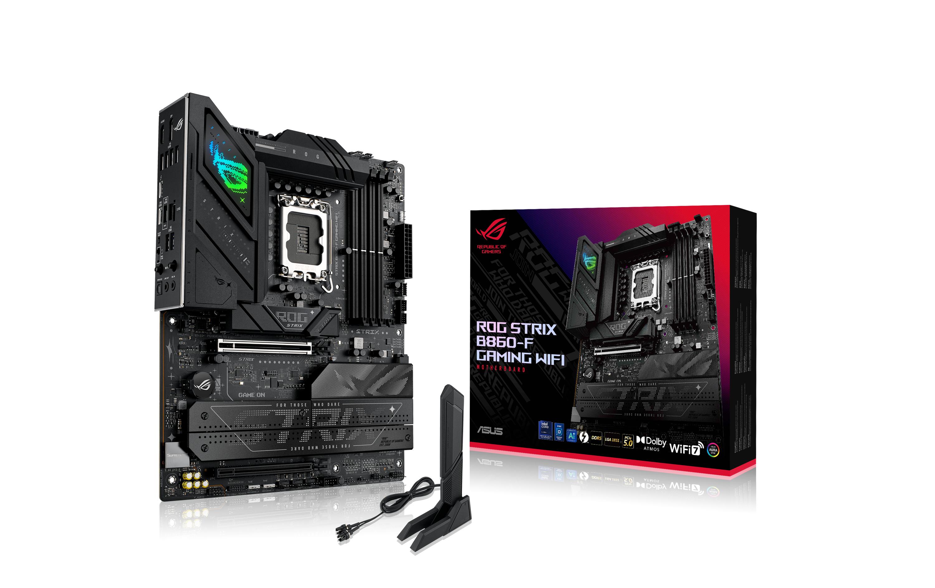 ASUS ROG STRIX B860-F GAMING WIFI, ATX LGA1851, 4x DDR5, PCI-E 5.0, HDMI, DP kaufen Schweiz | Mediatech.ch