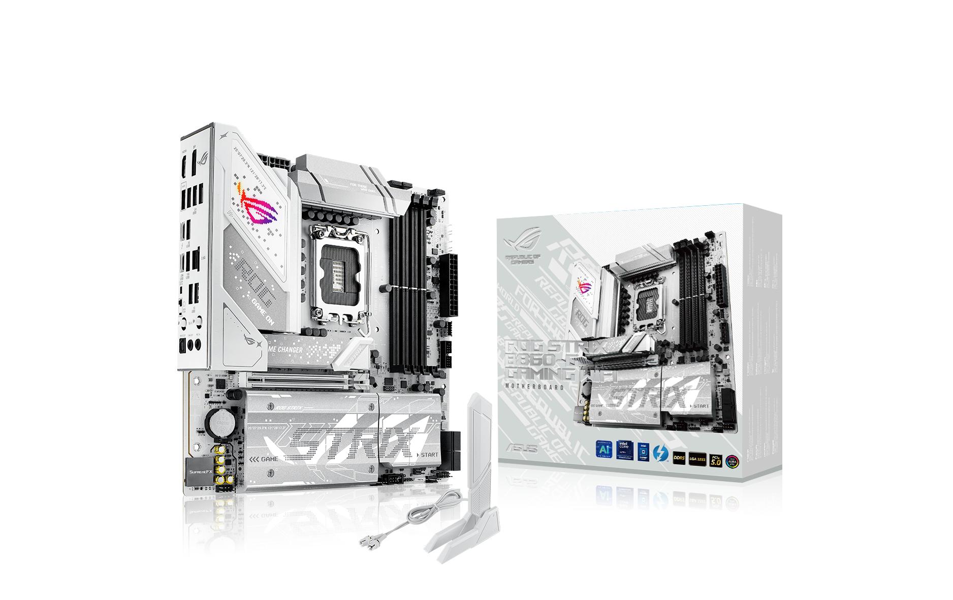 1819754 - Mediatech ASUS ROG STRIX B860-G GAMING WIFI, mATX LGA1851, 4x DDR5, PCI-E 5.0, HDMI, DP kaufen Schweiz | Mediatech.ch