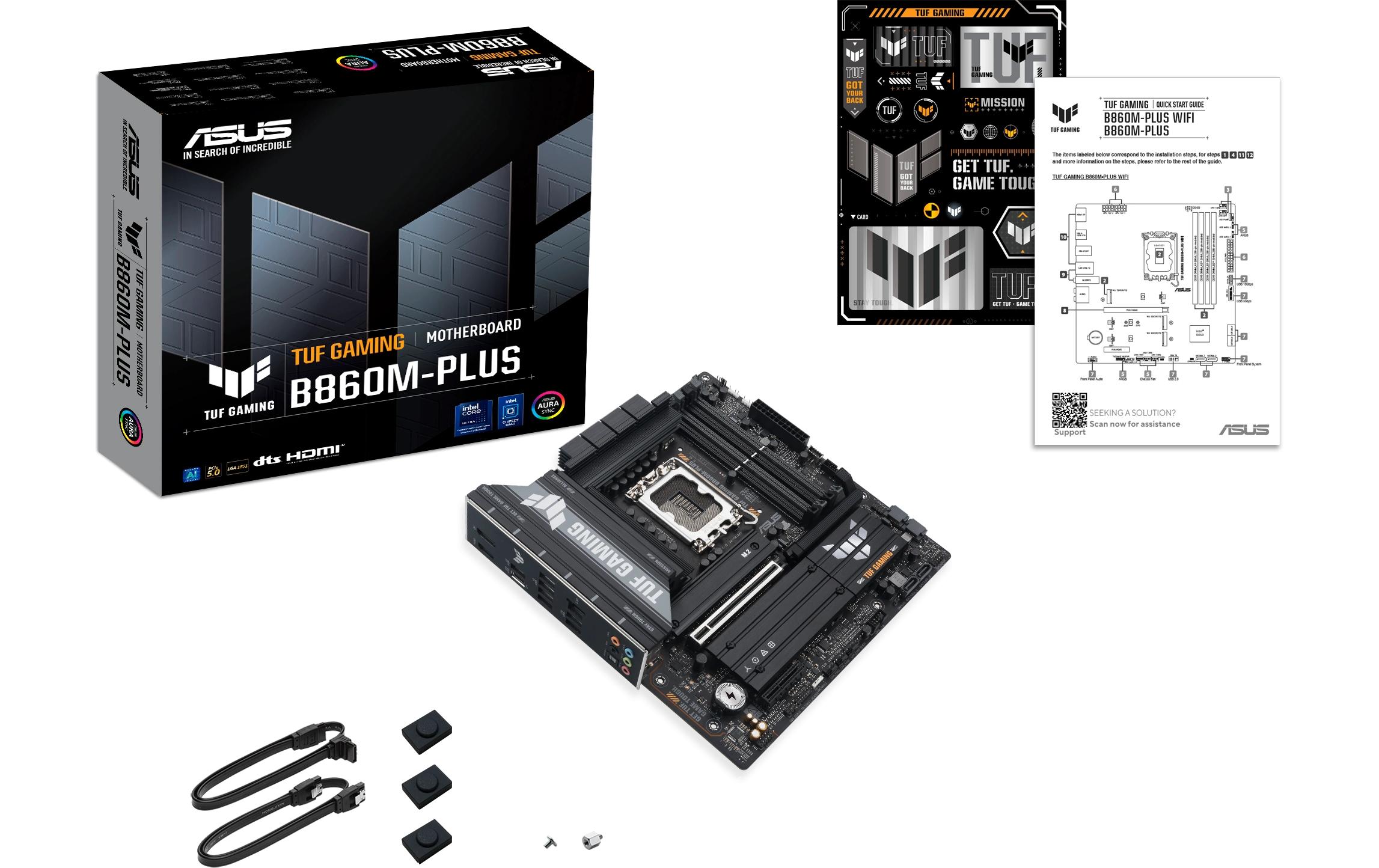 1819758_2 - Mediatech ASUS TUF GAMING B860M-PLUS, mATX LGA1851, 4x DDR5, PCI-E 5.0, HDMI, DP