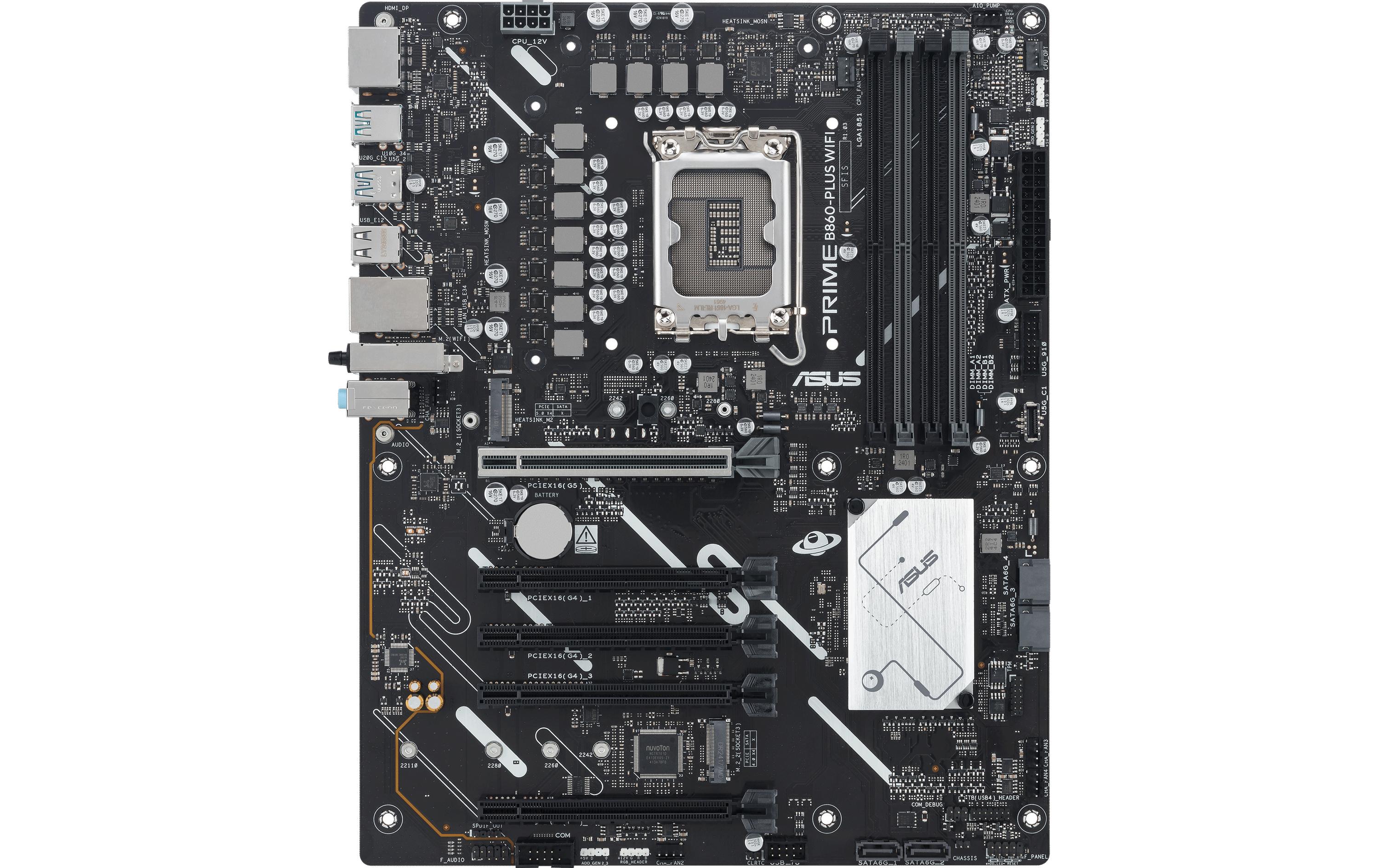 1819759_7 - Mediatech ASUS PRIME B860-PLUS WIFI, ATX LGA1851, 4x DDR5, PCI-E 5.0, HDMI, DP, VGA