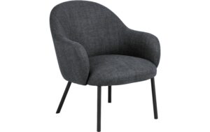 AC Design Sessel Spencer Stahl/Polyurethan, Dark Grey