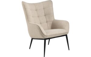 AC Design Sessel Redding Stahl/Textil, Beige