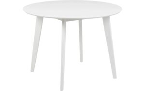 AC Design Esstisch Roxby Weiss Furnier, Gummibaumholz, Ø105x76 cm kaufen Schweiz | Mediatech.ch