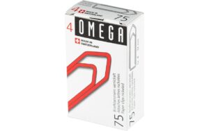 Omega Büroklammern No4 75 Stück, vernickelt, 32 mm