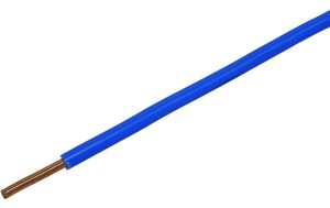 Steffen T-Draht 2.5mm2, blau, 50m CU blank, Isolation PVC