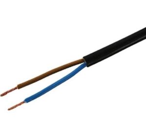 Installationskabel TD 2x 1.0mm2 schwarz, 20m