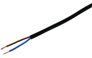Installationskabel TD 2x 1.0mm2 schwarz, 100m