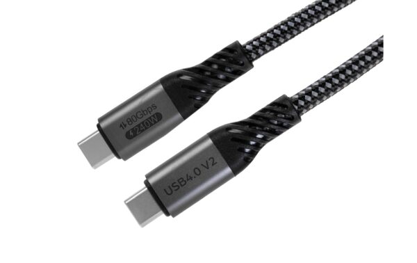 onit Premium USB4V2-Kabel C-C schwarz 1m USB 4.0 V2 / 240W / 80Gbps / 8K@60Hz